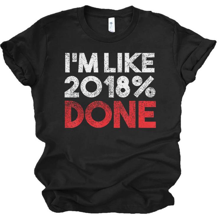 2018 Percent Done Senior Graduation Shirt Unisex Jersey T-Shirt