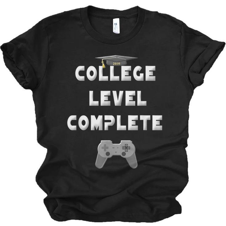2019 College Level Complete Gamer Graduation Shirts Unisex Jersey T-Shirt