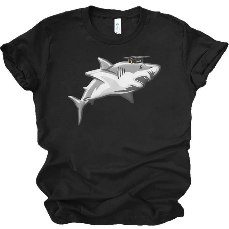 2019 Graduation Shark T Shirt High School College Grad Unisex Jersey T-Shirt