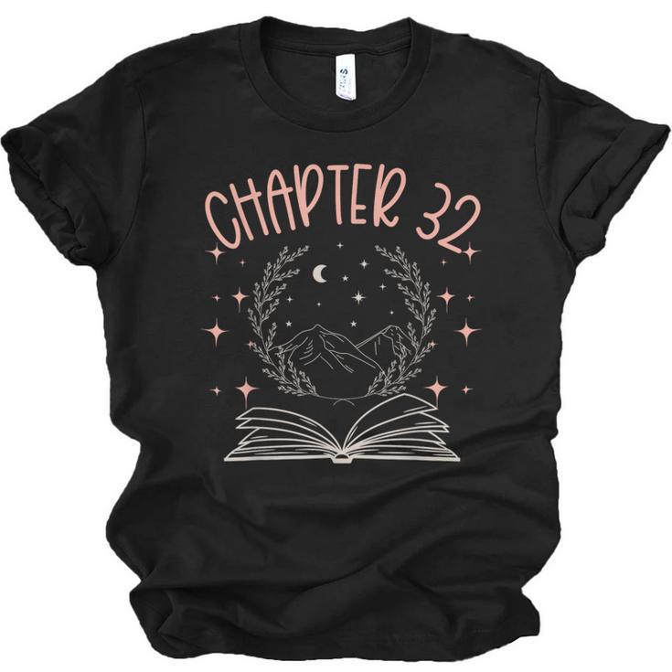 32nd Birthday Women Book Lovers Chapter 32 Its My Birthday Unisex Jersey T-Shirt