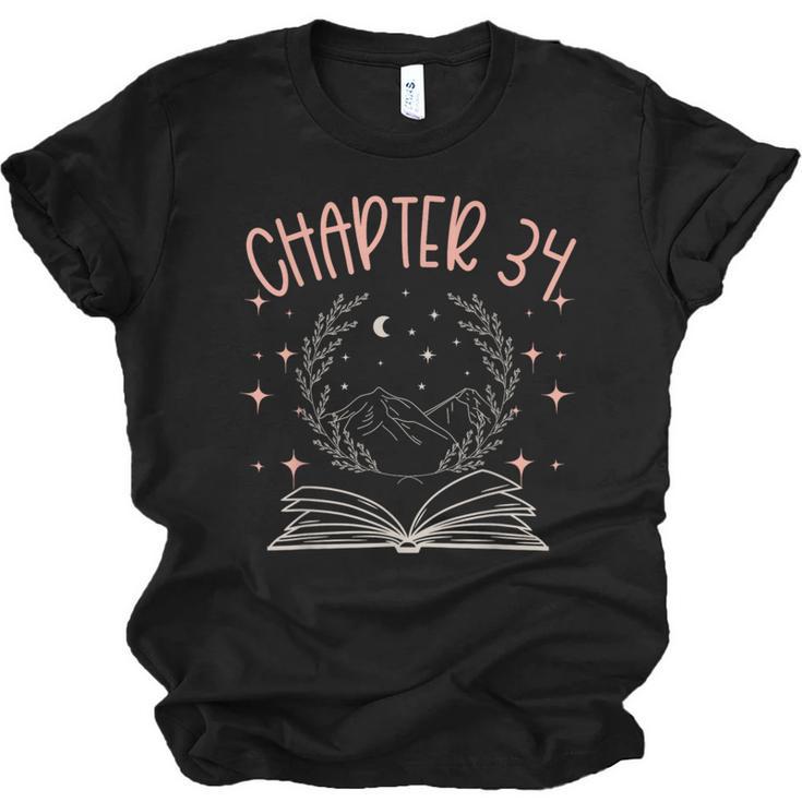 34th Birthday Women Book Lovers Chapter 34 Its My Birthday Unisex Jersey T-Shirt