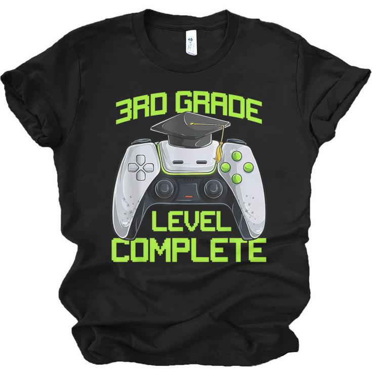 3rd Grade Level Complete Gamer Class Of 2026 Graduation Unisex Jersey T-Shirt