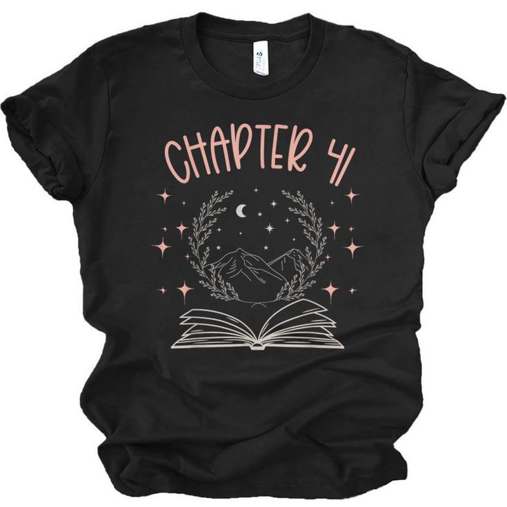 41st Birthday Women Book Lovers Chapter 41 Its My Birthday Unisex Jersey T-Shirt