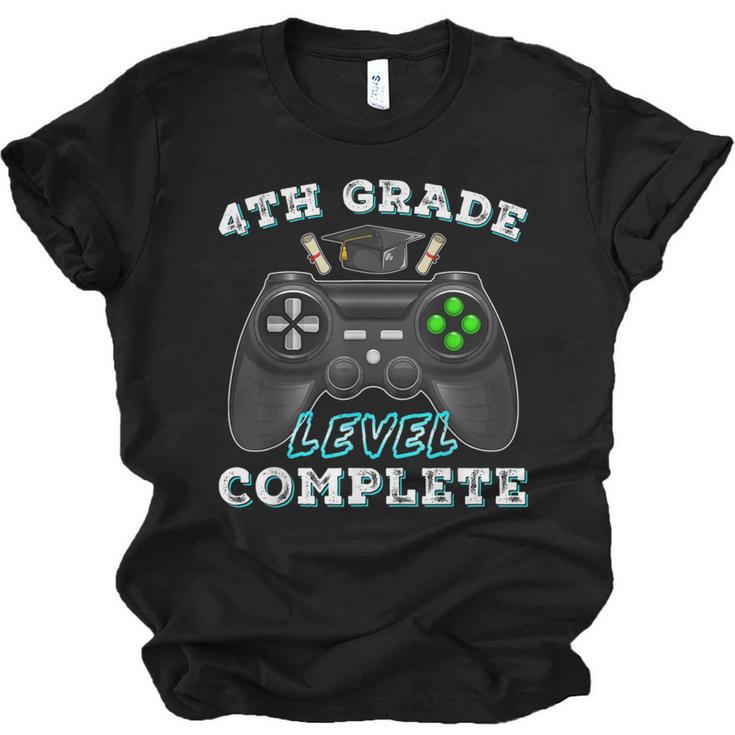 4th Grade Level Complete Gamer 4 Grade Graduation Unisex Jersey T-Shirt