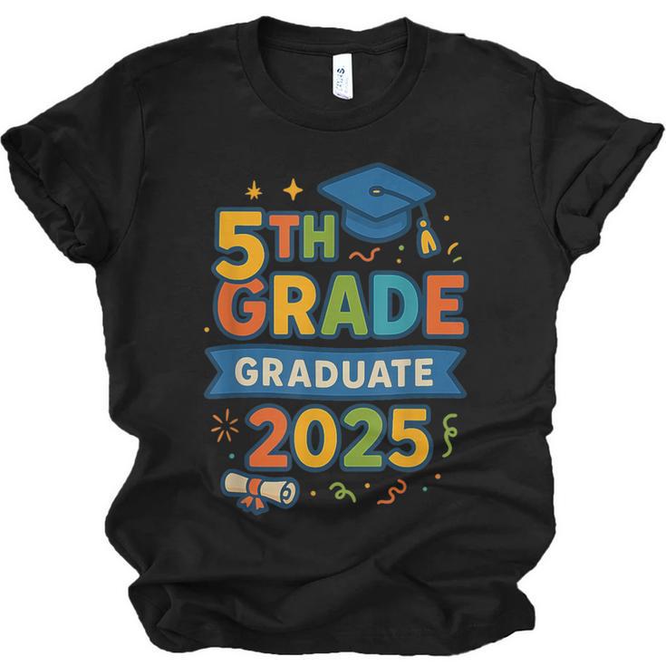 5th Grade Graduation 2025 Graphic – Class Of 2025 Theme Unisex Jersey T-Shirt