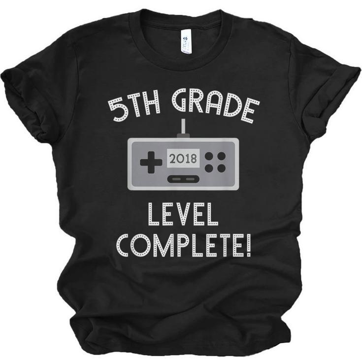5th Grade Graduation Shirt Level Complete Video Gamer Unisex Jersey T-Shirt