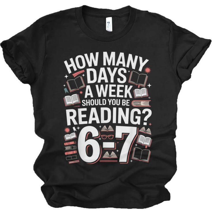 67 For Reading With Books Unisex Jersey T-Shirt