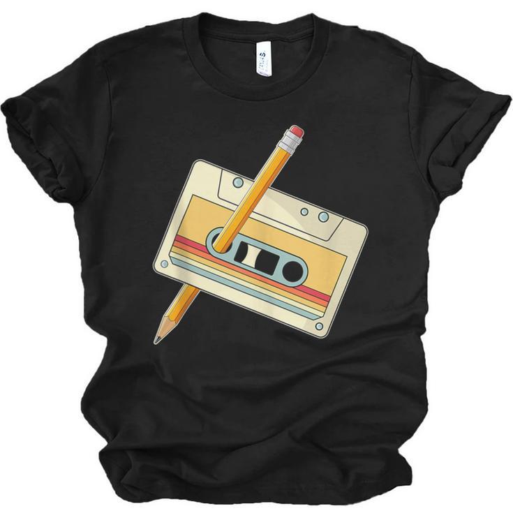 80's 90's Retro Music Party Costume Nostalgia Cassette Unisex Jersey T-Shirt