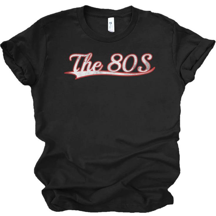The 80S Eighties Decade Nostalgia Music Vintage Varsity Unisex Jersey T-Shirt
