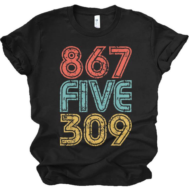 8675309 Retro Vintage 80's 90's Music Nostalgia Unisex Jersey T-Shirt