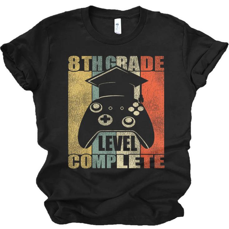 8th Grade Level Complete Gamer Class Of 2024 Graduation Unisex Jersey T-Shirt