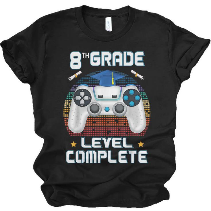 8th Grade Level Complete Graduation Class 2023 Gamer Boys Unisex Jersey T-Shirt