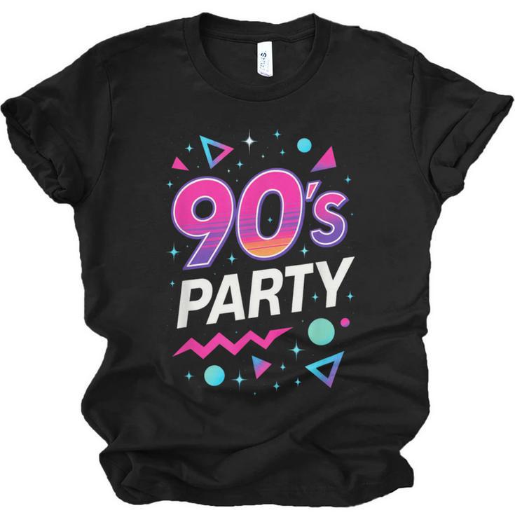 90's Party 90s Nostalgia Retro Rave Dance Music Unisex Jersey T-Shirt