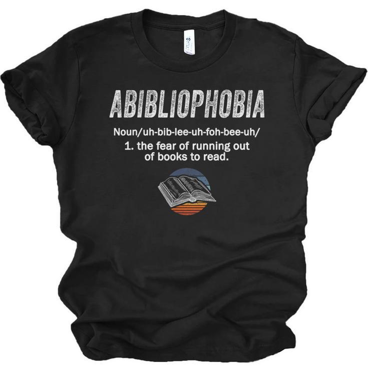 Abibliophobia Pupil Reading Bookworm Tees Reader Unisex Jersey T-Shirt