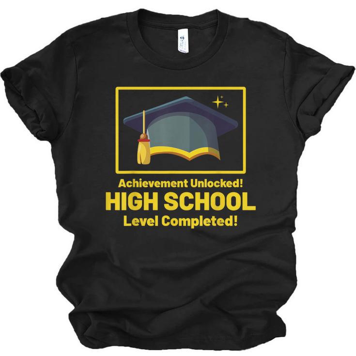 Achievement Unlocked High School Graduation Gamer Unisex Jersey T-Shirt