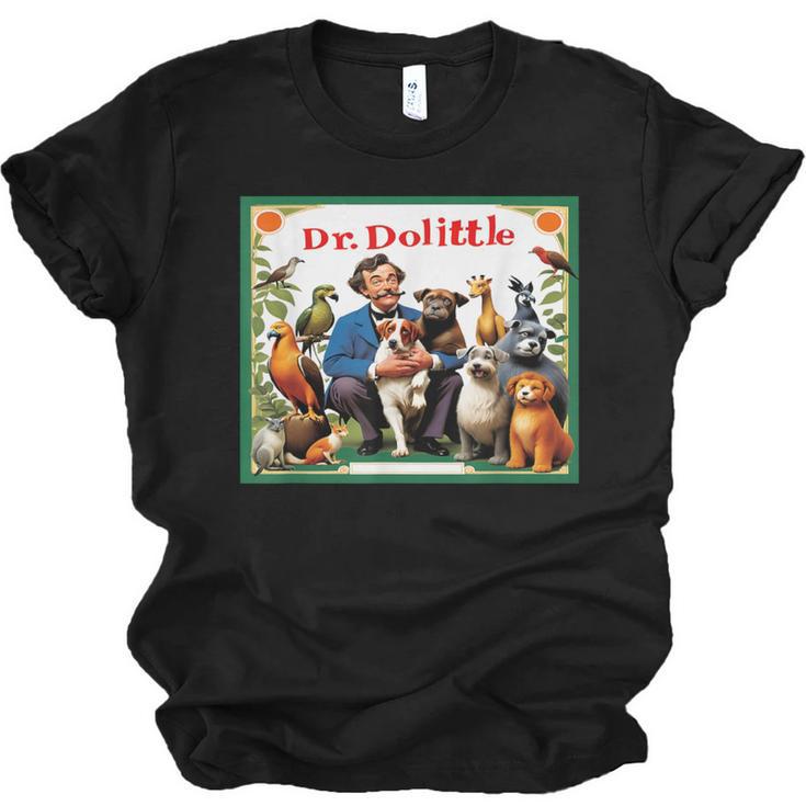 Animal Doctor & Communicator Dr Dolittle Children's Book Cover Unisex Jersey T-Shirt