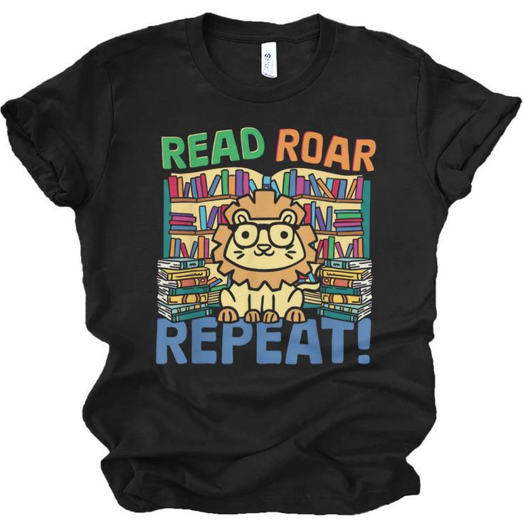 Animals Read Reading Book Library First Day Of School Kids Unisex Jersey T-Shirt