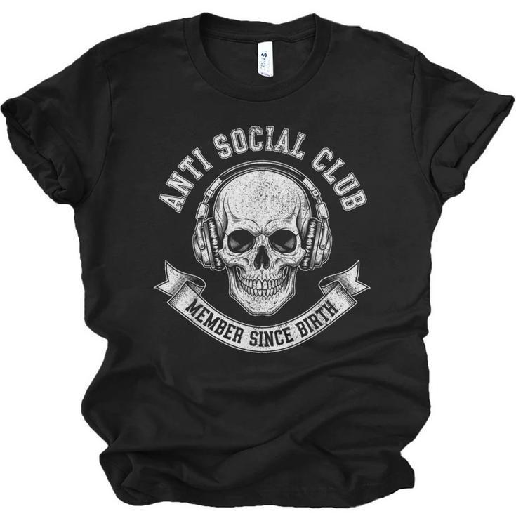 Anti Social Club Official Member Introvert Crest Unisex Jersey T-Shirt