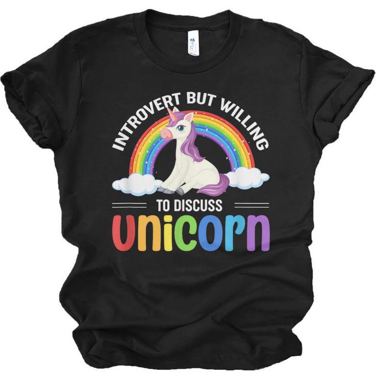 Anti Social Introvert Unicorn Lover Unicorns Unisex Jersey T-Shirt