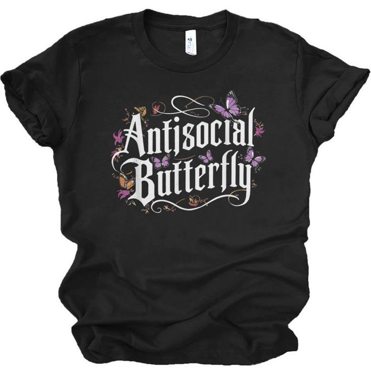 ANTISOCIAL BUTTERFLY Introvert Unisex Jersey T-Shirt