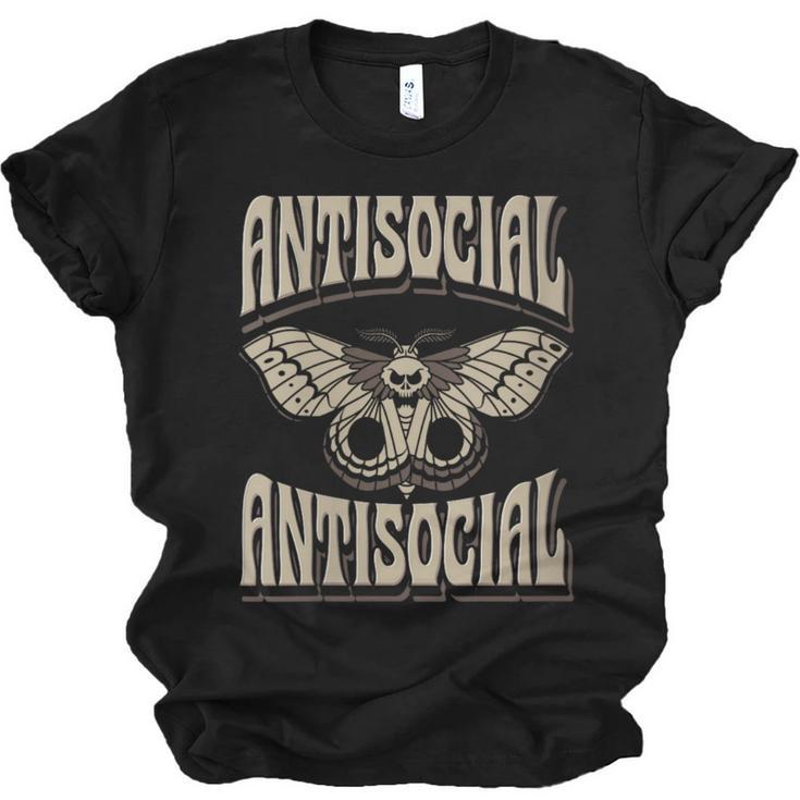 Antisocial Butterfly Quote Socially Selective Introvert Unisex Jersey T-Shirt