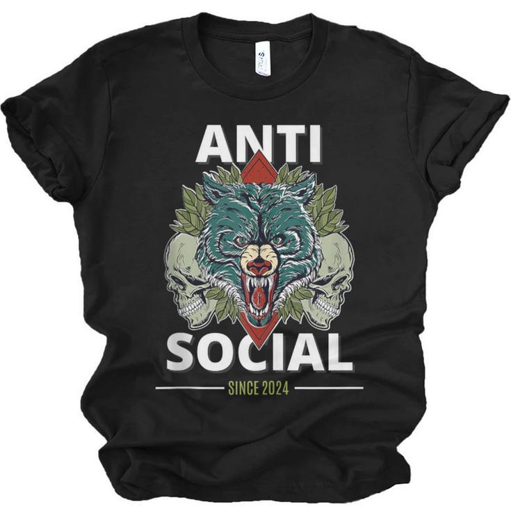 Antisocial Introvert I Like Being Alone Unisex Jersey T-Shirt