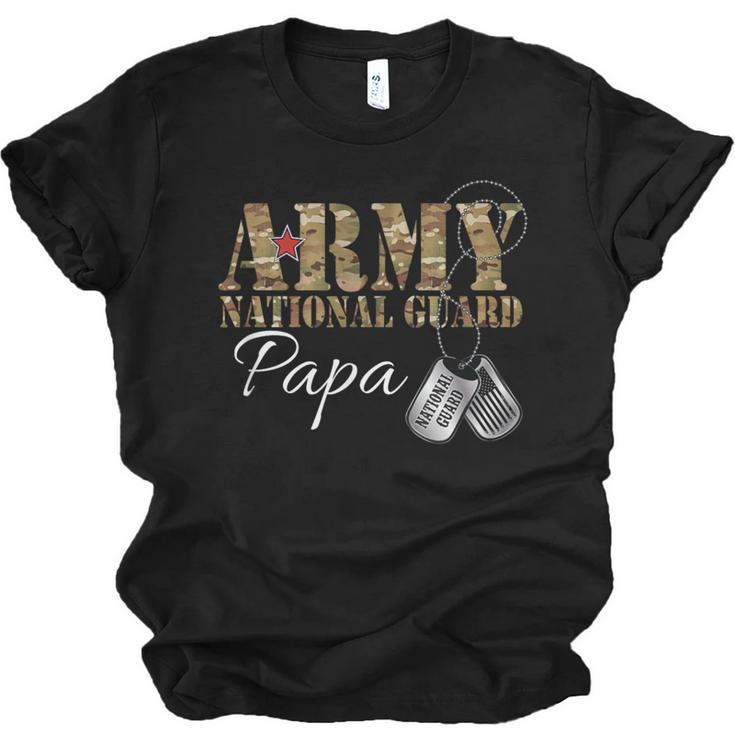 Army National Guard Papa Army National Guard Graduation Papa Unisex Jersey T-Shirt