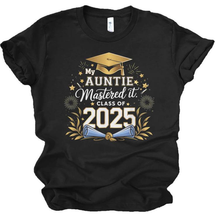 My Auntie Mastered It Class Of 2025 Masters Graduation Unisex Jersey T-Shirt
