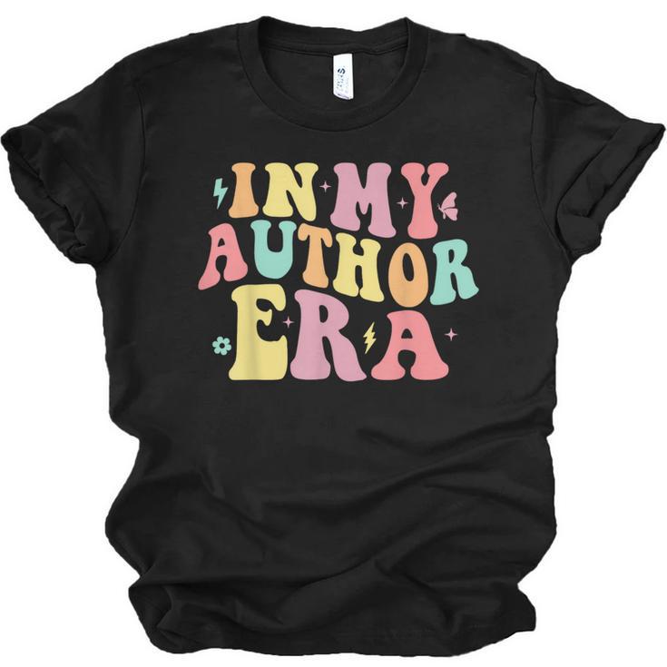 In My Author Era Writer Reading Writing Book Author Unisex Jersey T-Shirt