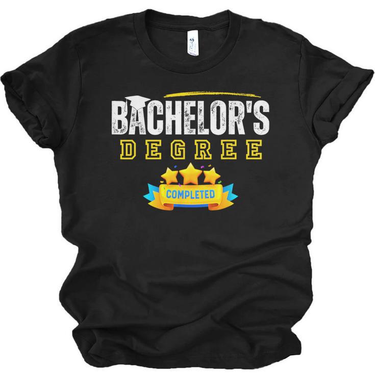 Bachelors Degree Graduation Senior Celebration Grad Party Unisex Jersey T-Shirt