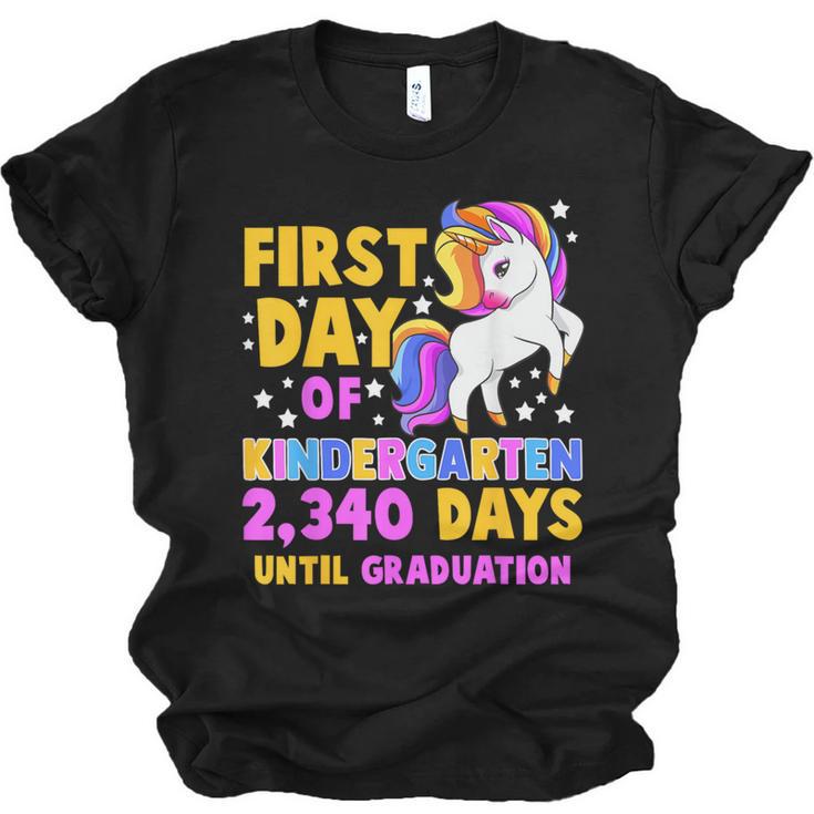 Back To School First Day Of Kindergarten Graduation Unicorn Unisex Jersey T-Shirt