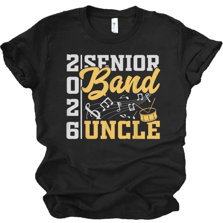 Band Senior Uncle Class Of 2026 Graduation Graduate Unisex Jersey T-Shirt