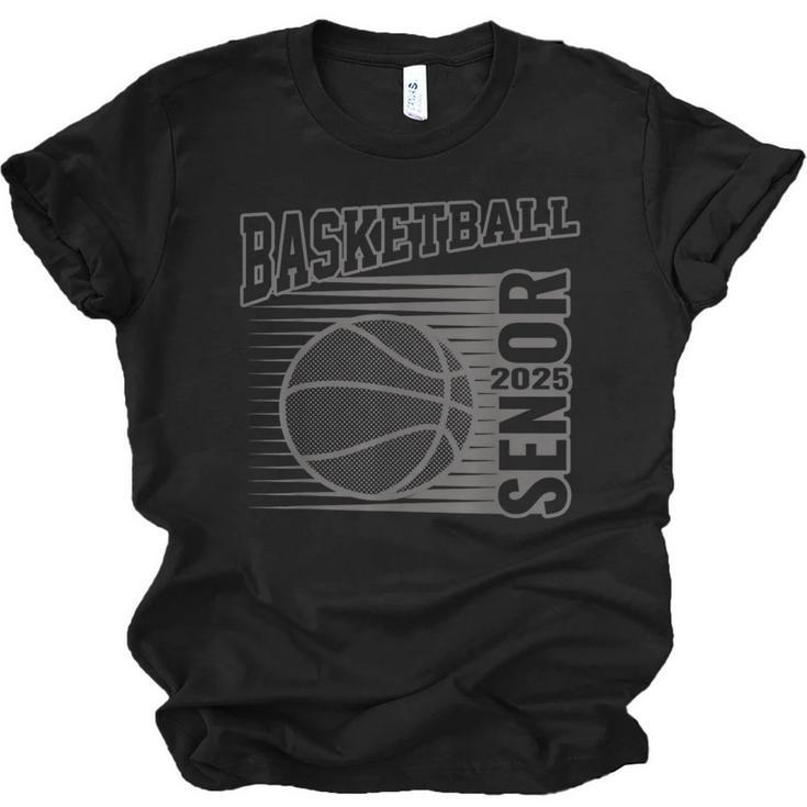 Basketball Senior For Boys &Girls Class 2025 Graduation Unisex Jersey T-Shirt
