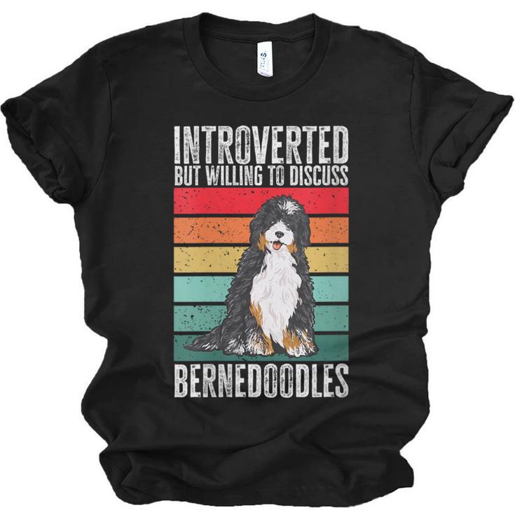 Bernedoodle Dog Introvert Bernedoodle Unisex Jersey T-Shirt