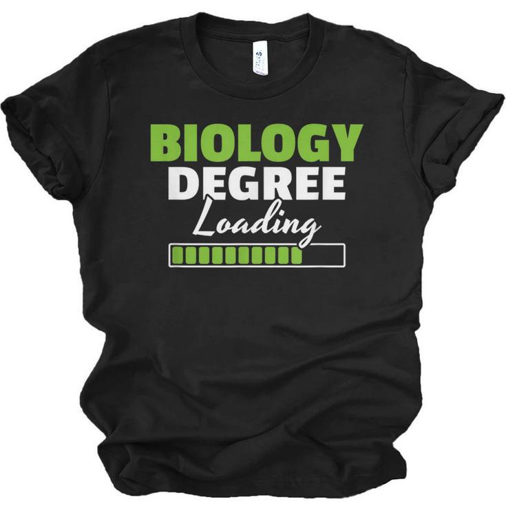 Biology Degree Loading Graduation Student Teacher Biologist Unisex Jersey T-Shirt