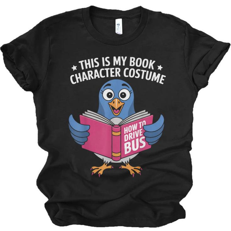 This Is My Book Character Costume Cute Pigeon Kids Reading Unisex Jersey T-Shirt