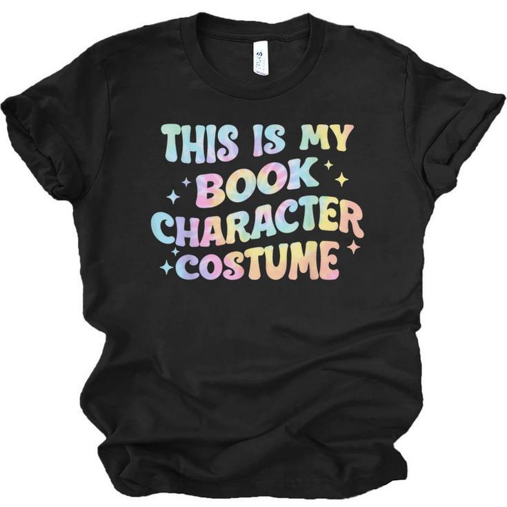 This Is My Book Character Costume Book Lover Groovy Unisex Jersey T-Shirt