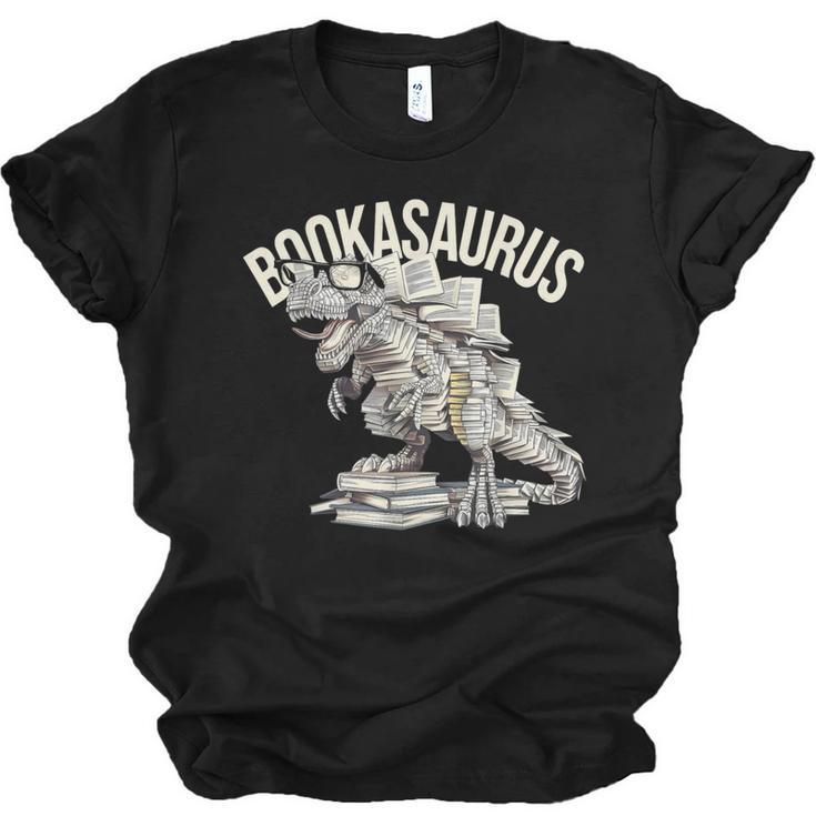 Book Dinosaur Bookworm T-Rex Dino Reading Books Book Unisex Jersey T-Shirt