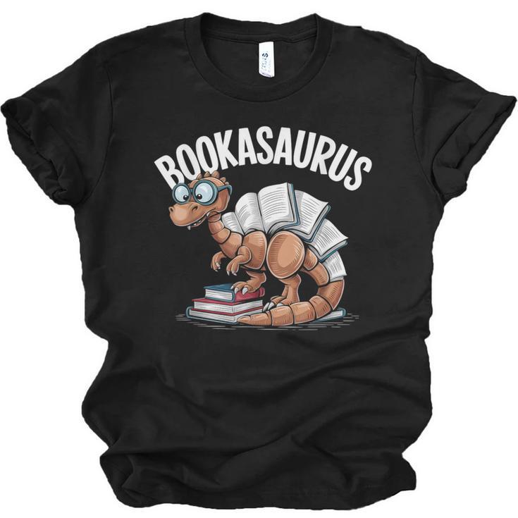 Book Dinosaur T-Rex Bookworm Dino Book Reading Unisex Jersey T-Shirt
