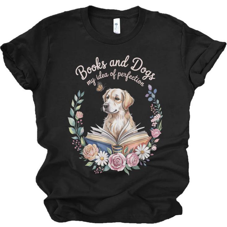 Book And Dog Lover Reading Humor Librarian Unisex Jersey T-Shirt