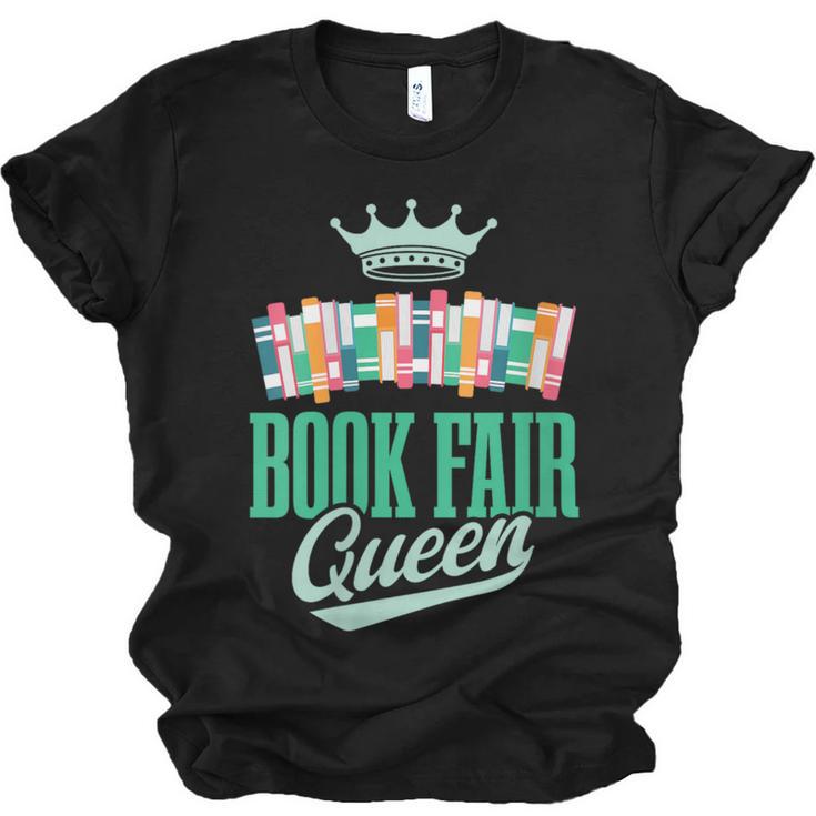 Book Fair Queen Literature School Book Fair Event Unisex Jersey T-Shirt