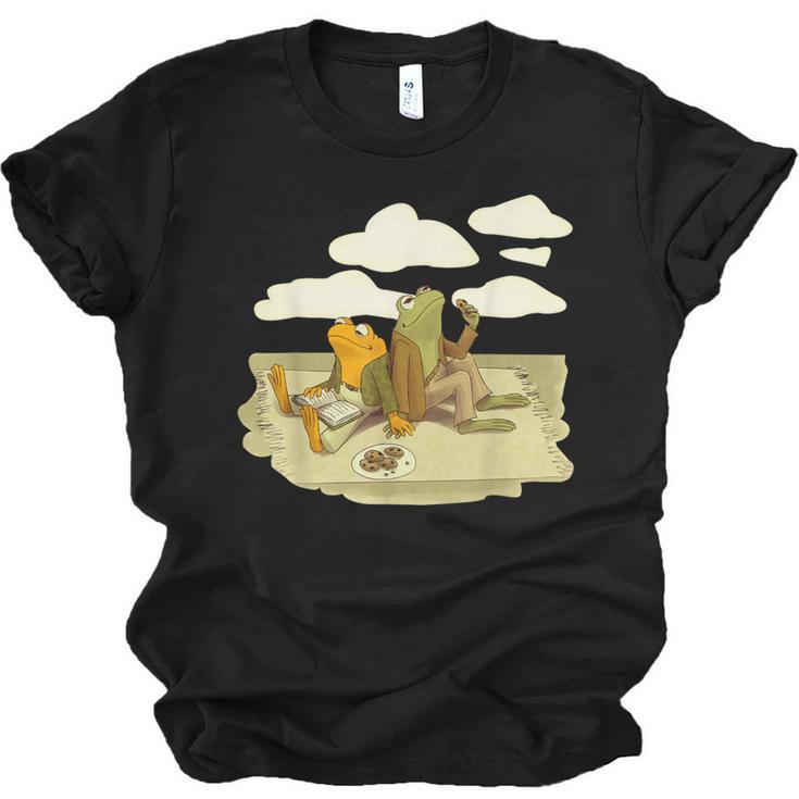 Book Frog Toad Vintage Book Frog Book Frog Reading Book Unisex Jersey T-Shirt