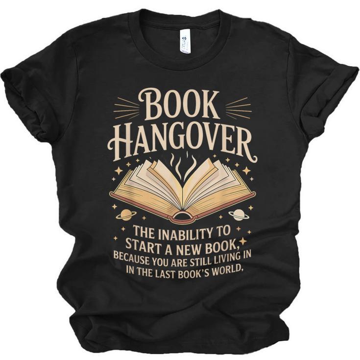 Book Hangover Literature Book Reading Books Reader Unisex Jersey T-Shirt