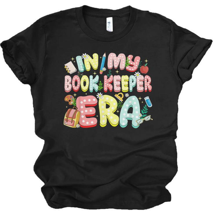 In My Book Keeper Era Librarian School Unisex Jersey T-Shirt