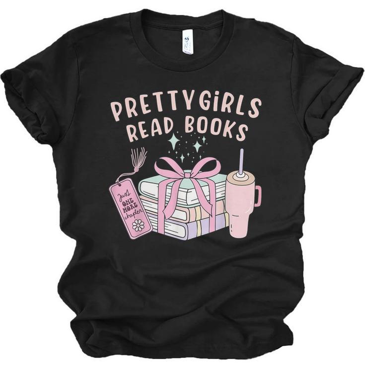 Book Lover's Pretty Girl's Read Books Unisex Jersey T-Shirt
