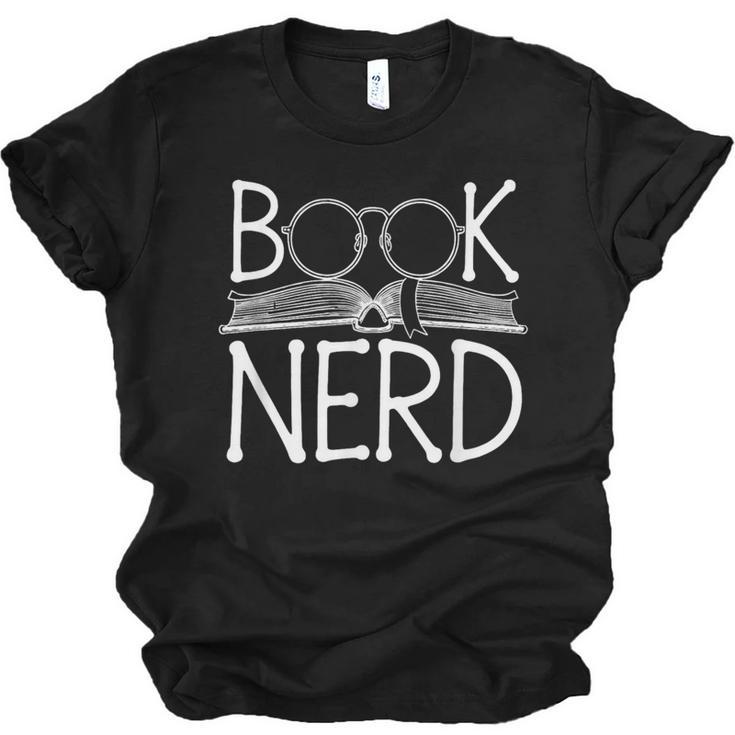 Book Nerd Retro Style Readers Librarians Authors Bookworms Unisex Jersey T-Shirt