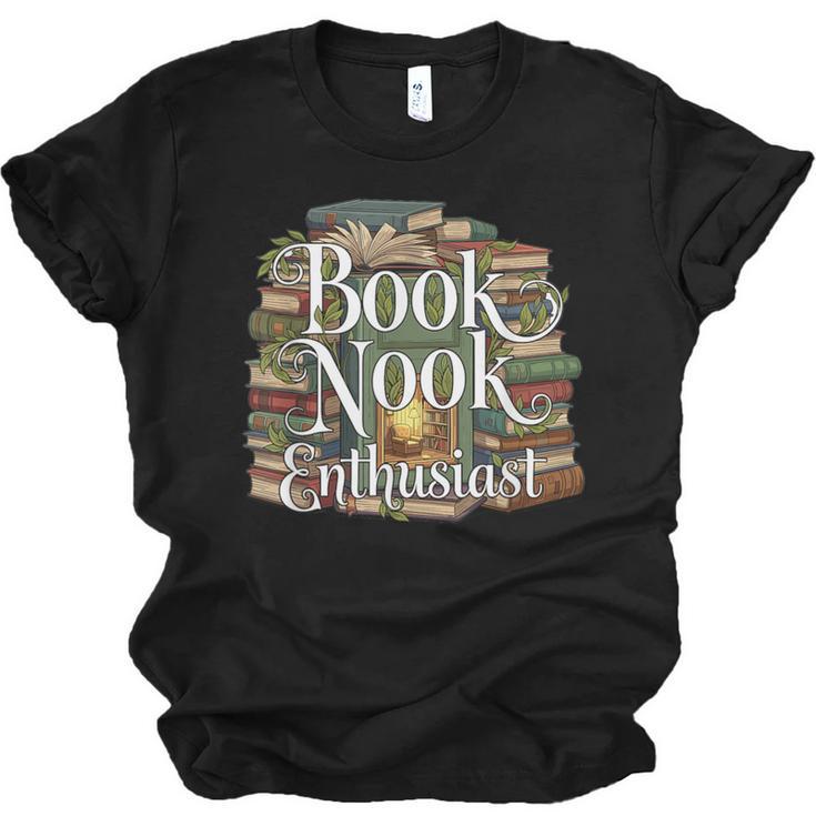 Book Nook Enthusiast Cozy Library Reader Collector Unisex Jersey T-Shirt