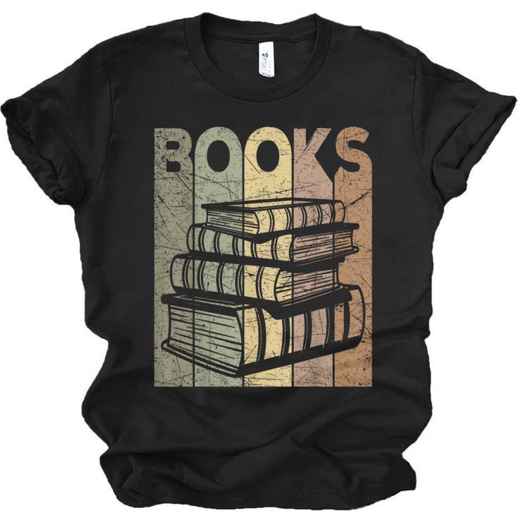 Book Reader Vintage Bookworm Retro Book Lover Unisex Jersey T-Shirt