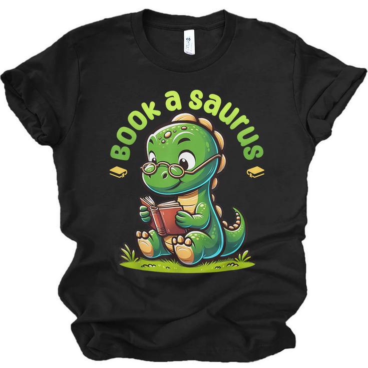 Book A Saurus Bookasaurus Dinosaur Book Girls Boys Toddler Unisex Jersey T-Shirt