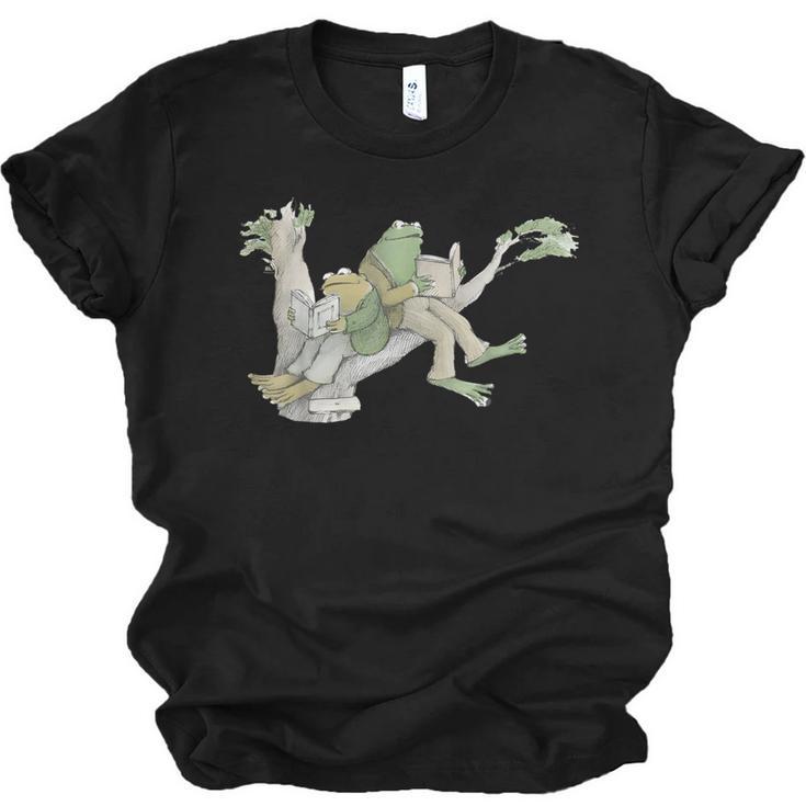 Book Shirt Frog Toad Vintage Book Frog Unisex Jersey T-Shirt
